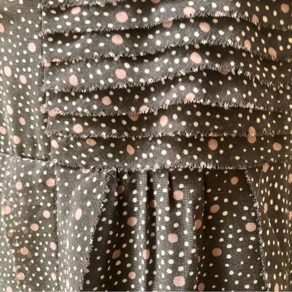 American Eagle gray and pink dot sun dress women’s size 4‎ - Picture 3 of 8